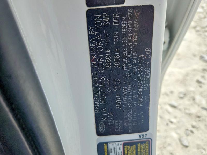 Aukcja sprzedaży 2015 Kia Forte, vin: KNAFX4A63F5385014, numer aukcji: 60835106