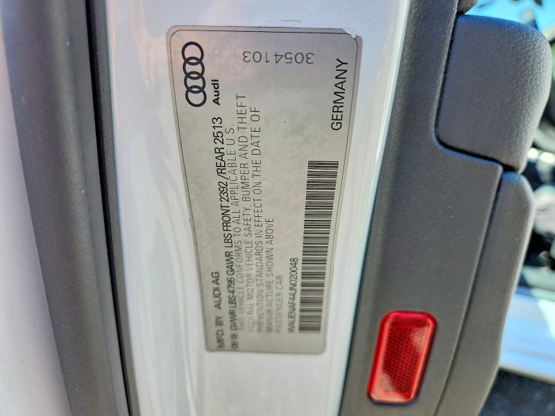 Продаж на аукціоні авто 2018 Audi A4, vin: WAUENAF44JN020048, номер лоту: 62621276