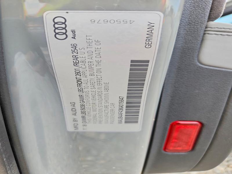 Aukcja sprzedaży 2019 Audi S4, vin: WAUB4AF43KA015647, numer aukcji: 59350806
