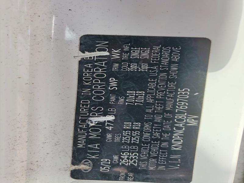 59386956 :رقم المزاد ، KNDPNCAC8L7697035 vin ، 2020 Kia Sportage مزاد بيع