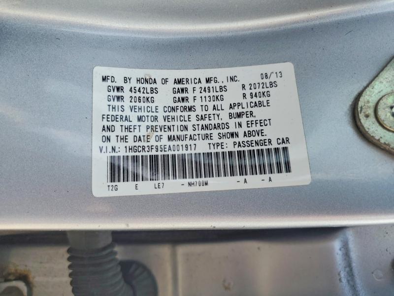 Продаж на аукціоні авто 2014 Honda Accord, vin: 1HGCR3F95EA001917, номер лоту: 60482466