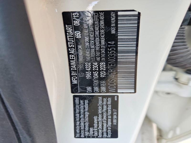 61163086 :رقم المزاد ، WDDSJ4EB7EN035514 vin ، 2014 Mercedes-benz Cla مزاد بيع