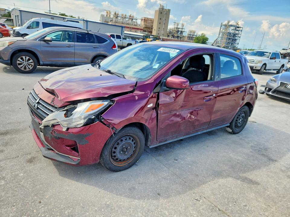 59339076 :رقم المزاد ، ML32AUHJ7MH012778 vin ، 2021 Mitsubishi Mirage مزاد بيع