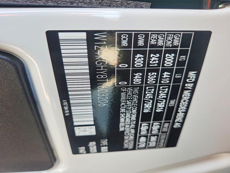 Aukcja sprzedaży 2026 Mercedes-benz Sprinter, vin: W1Z4KGHY8TT603206, numer aukcji: 59914976