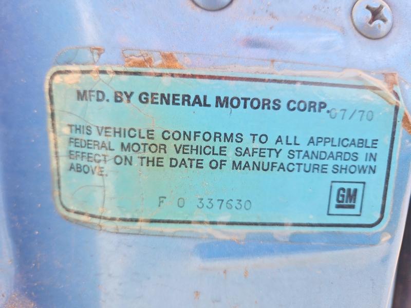 62844646 :رقم المزاد ، F0337630 vin ، 1970 Cadillac Deville مزاد بيع