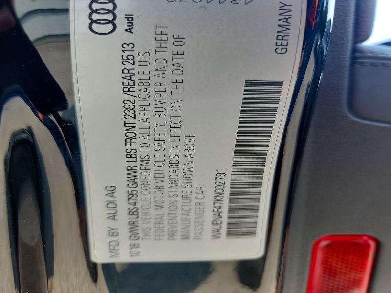 Продажа на аукционе авто 2019 Audi A4, vin: WAUENAF47KN002791, номер лота: 60848896