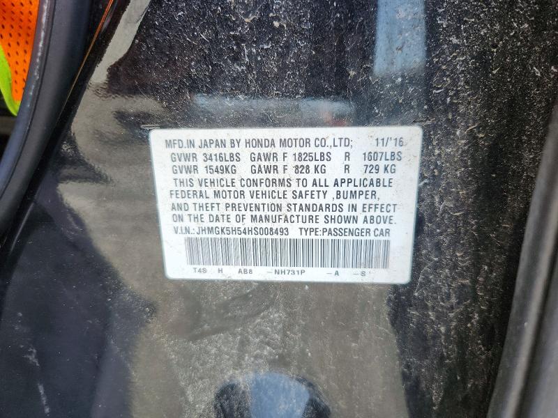 Aukcja sprzedaży 2017 Honda Fit, vin: JHMGK5H54HS008493, numer aukcji: 62219096
