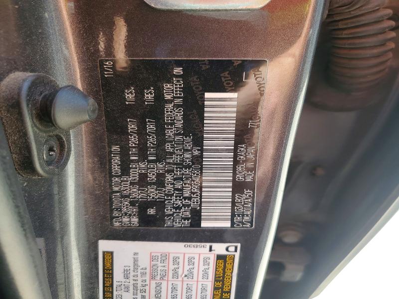 2016 Toyota 4runner მანქანა იყიდება აუქციონზე, vin: JTEBU5JR9G5405810, აუქციონის ნომერი: 59262686