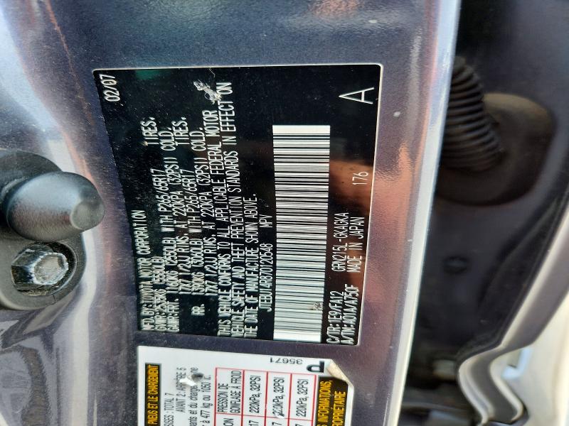 Aukcja sprzedaży 2007 Toyota 4runner, vin: JTEBU14R870120548, numer aukcji: 62001896