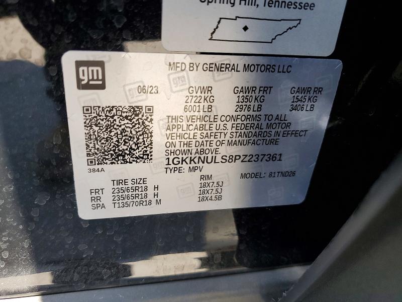 Продаж на аукціоні авто 2023 Gmc Acadia, vin: 1GKKNULS8PZ237361, номер лоту: 61988986
