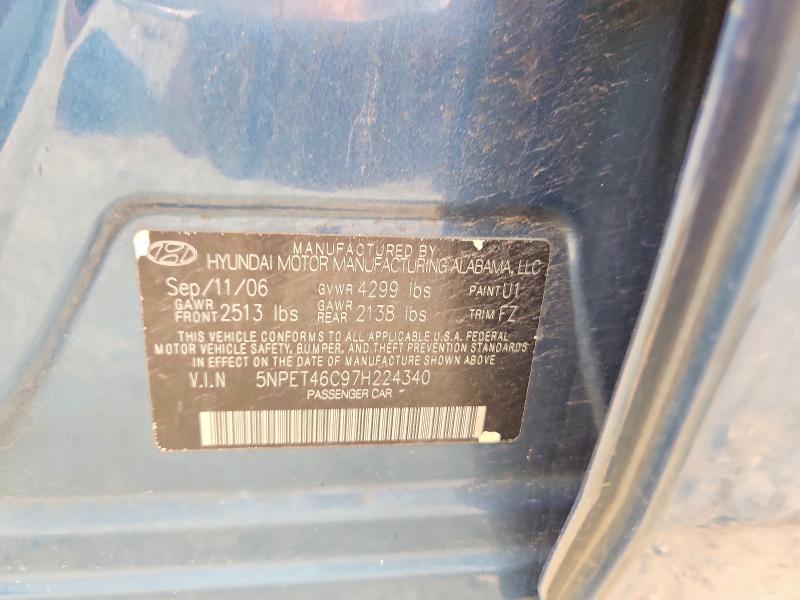Продаж на аукціоні авто 2007 Hyundai Sonata, vin: 5NPET46C97H224340, номер лоту: 61011746