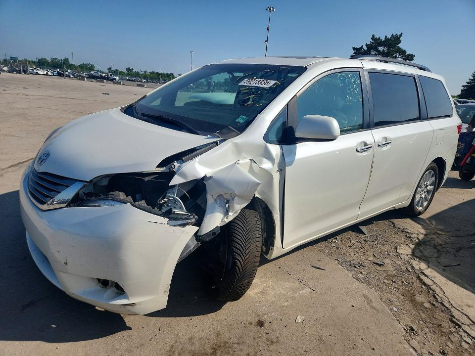 2016 Toyota Sienna მანქანა იყიდება აუქციონზე, vin: 5TDDK3DCXGS143384, აუქციონის ნომერი: 59218936
