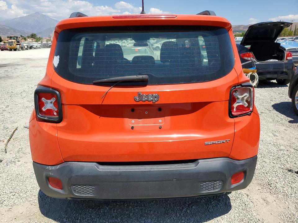 2017 Jeep Renegade მანქანა იყიდება აუქციონზე, vin: ZACCJAAB3HPE45774, აუქციონის ნომერი: 61069406
