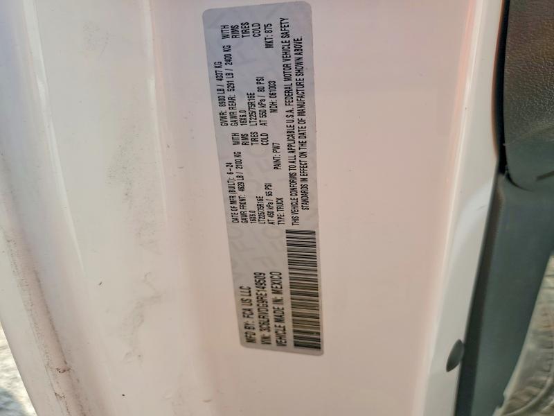 62813536 :رقم المزاد ، 3C6LRVDG9RE149509 vin ، 2024 Ram Promaster 2500 مزاد بيع
