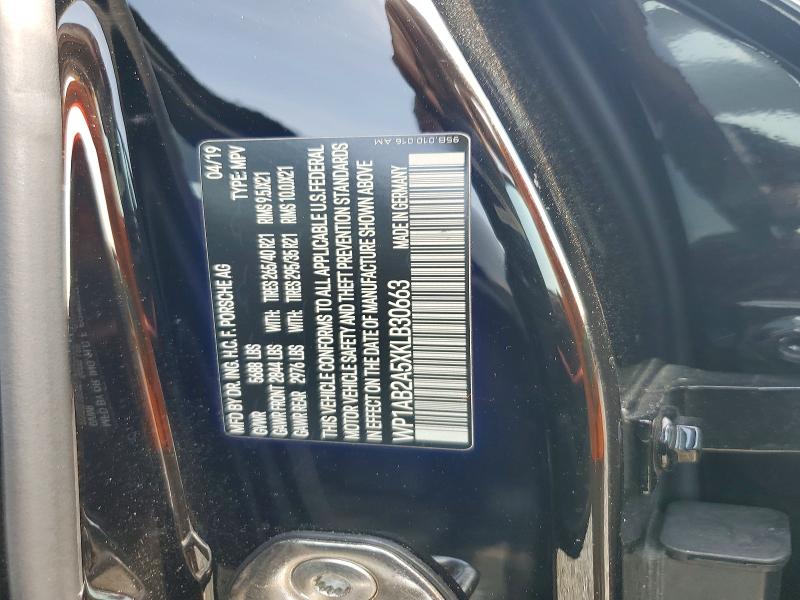 2019 Porsche Macan მანქანა იყიდება აუქციონზე, vin: WP1AB2A5XKLB30663, აუქციონის ნომერი: 62483706