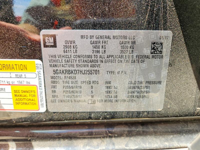 Продажа на аукционе авто 2017 Buick Enclave, vin: 5GAKRBKD7HJ255701, номер лота: 61923136