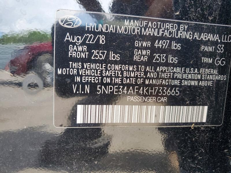 Aukcja sprzedaży 2019 Hyundai Sonata, vin: 5NPE34AF4KH733665, numer aukcji: 63399976