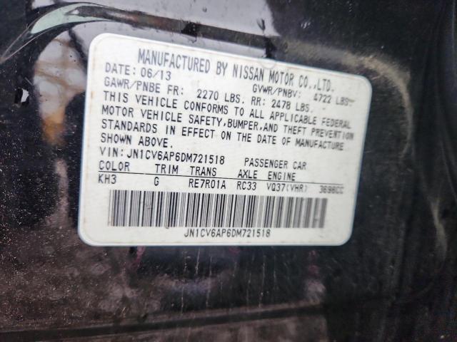Продаж на аукціоні авто 2013 Infiniti G37 Sedan, vin: JN1CV6AP6DM721518, номер лоту: 62428606
