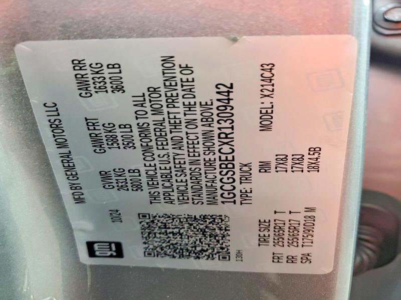 Продажа на аукционе авто 2024 Chevrolet Colorado, vin: 1GCGSBECXR1309442, номер лота: 62593506