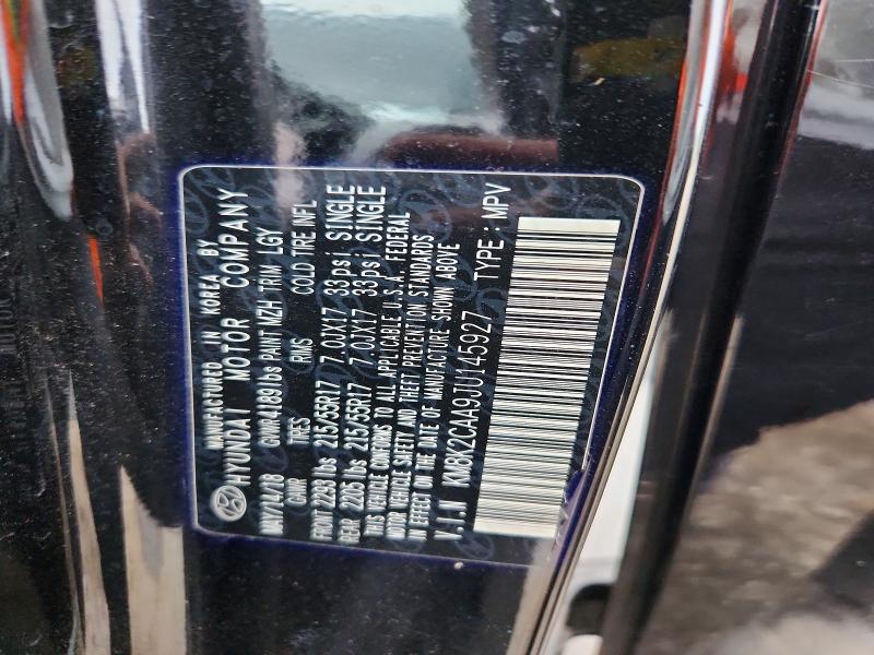 Aukcja sprzedaży 2018 Hyundai Kona, vin: KM8K2CAA9JU145927, numer aukcji: 59551446
