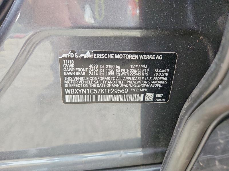 Aukcja sprzedaży 2019 Bmw X2, vin: WBXYN1C57KEF29569, numer aukcji: 60242216