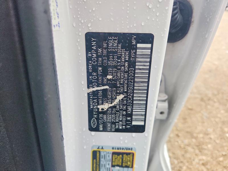 2016 Hyundai Tucson მანქანა იყიდება აუქციონზე, vin: KM8J3CA28GU221003, აუქციონის ნომერი: 62079216