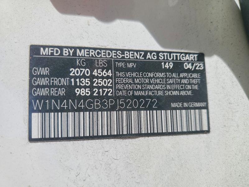 62855116 :رقم المزاد ، W1N4N4GB3PJ520272 vin ، 2023 Mercedes-benz Gla مزاد بيع