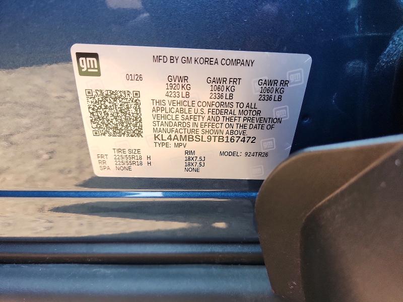 Aukcja sprzedaży 2026 Buick Encore Gx, vin: KL4AMBSL9TB167472, numer aukcji: 60858996