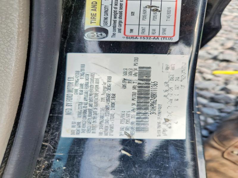 Продажа на аукционе авто 2008 Ford Fusion, vin: 3FAHP06Z48R111365, номер лота: 60256266