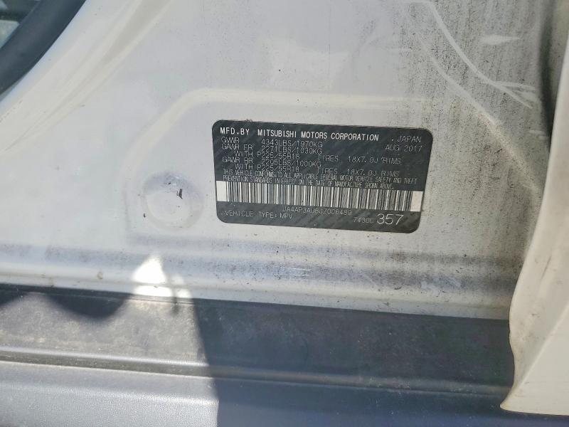 2018 Mitsubishi Outlander Sport მანქანა იყიდება აუქციონზე, vin: JA4AP3AU6JZ006489, აუქციონის ნომერი: 61779006