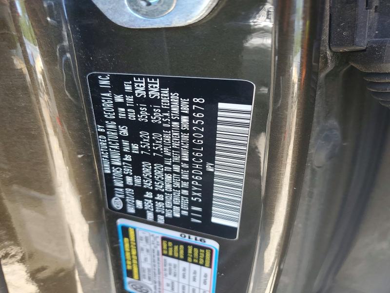 Продажа на аукционе авто 2020 Kia Telluride, vin: 5XYP6DHC6LG025678, номер лота: 62392556