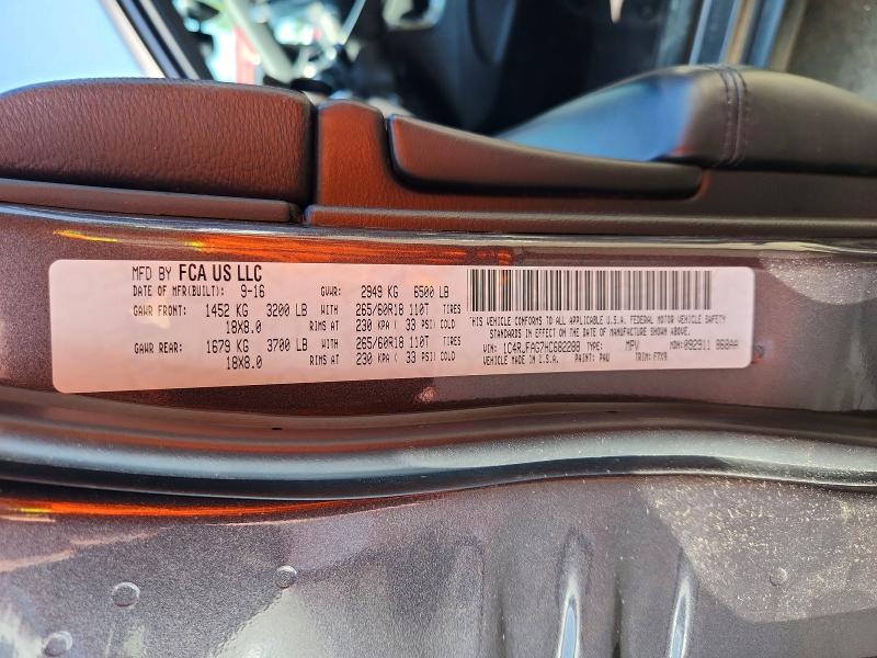 62458386 :رقم المزاد ، 1C4RJFAG7HC682288 vin ، 2017 Jeep Grand Cherokee مزاد بيع