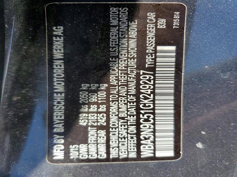 2016 Bmw 428 მანქანა იყიდება აუქციონზე, vin: WBA3N9C51GK249297, აუქციონის ნომერი: 61703486