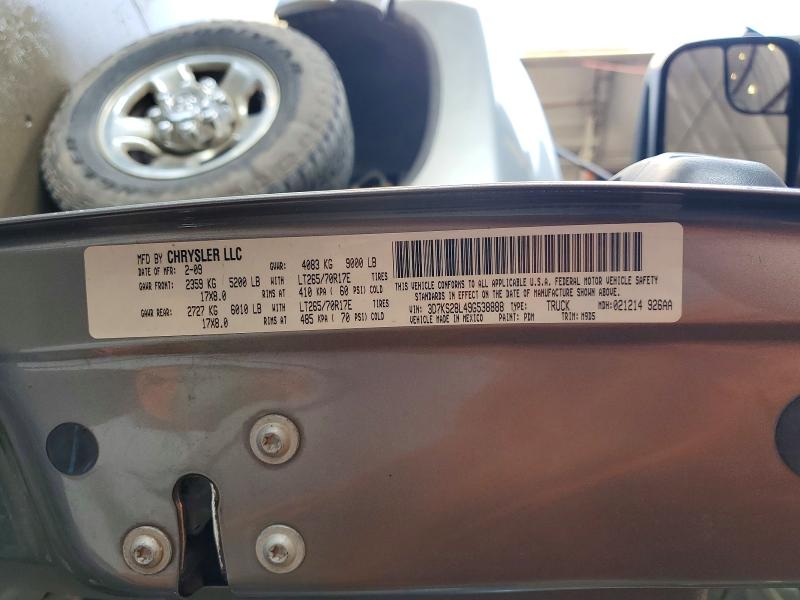 Продаж на аукціоні авто 2009 Dodge Ram 2500, vin: 3D7KS28L49G538888, номер лоту: 62503936