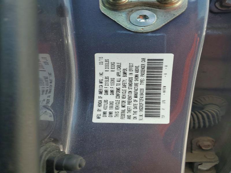 Продажа на аукционе авто 2015 Honda Accord, vin: 1HGCR2F72FA184039, номер лота: 59955376