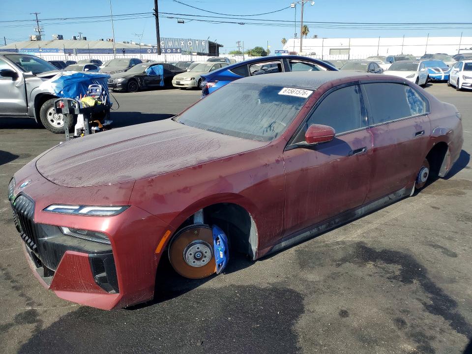 2023 Bmw I7 მანქანა იყიდება აუქციონზე, vin: WBY53EJ06PCM40952, აუქციონის ნომერი: 61561576