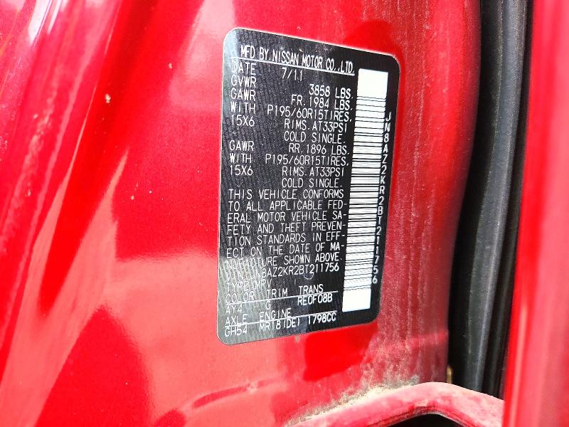 Продажа на аукционе авто 2011 Nissan Cube, vin: JN8AZ2KR2BT211756, номер лота: 60450396