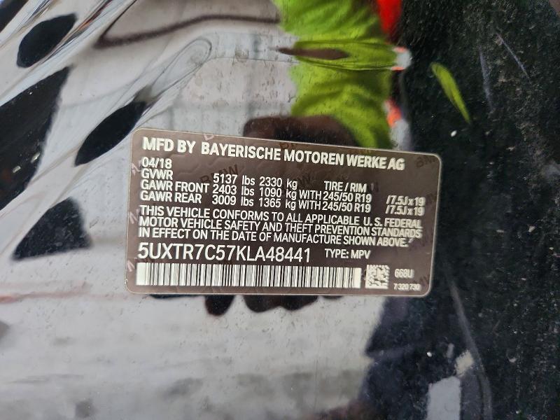 Продажа на аукционе авто 2019 Bmw X3, vin: 5UXTR7C57KLA48441, номер лота: 60873956