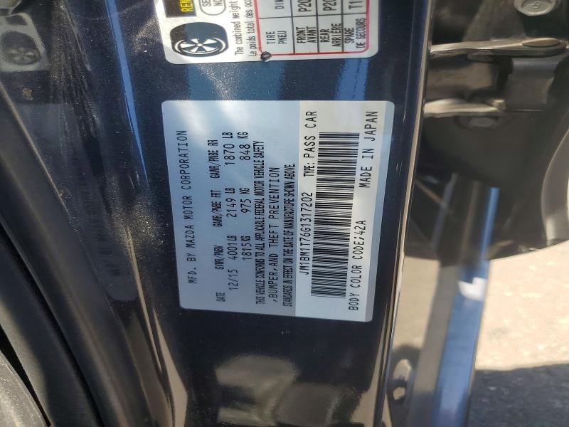 Продажа на аукционе авто 2016 Mazda 3, vin: JM1BM1T76G1317202, номер лота: 61439396