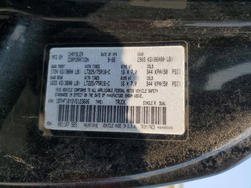 Продаж на аукціоні авто 1997 Dodge Ram 1500, vin: 1B7HF16Y2VS123606, номер лоту: 61967396