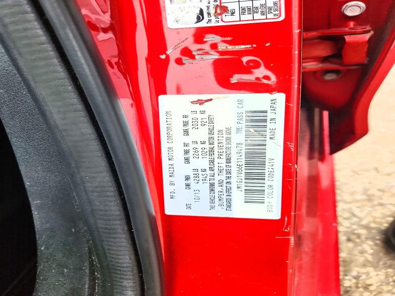 Продаж на аукціоні авто 2014 Mazda 6, vin: JM1GJ1V66E1149478, номер лоту: 61703236