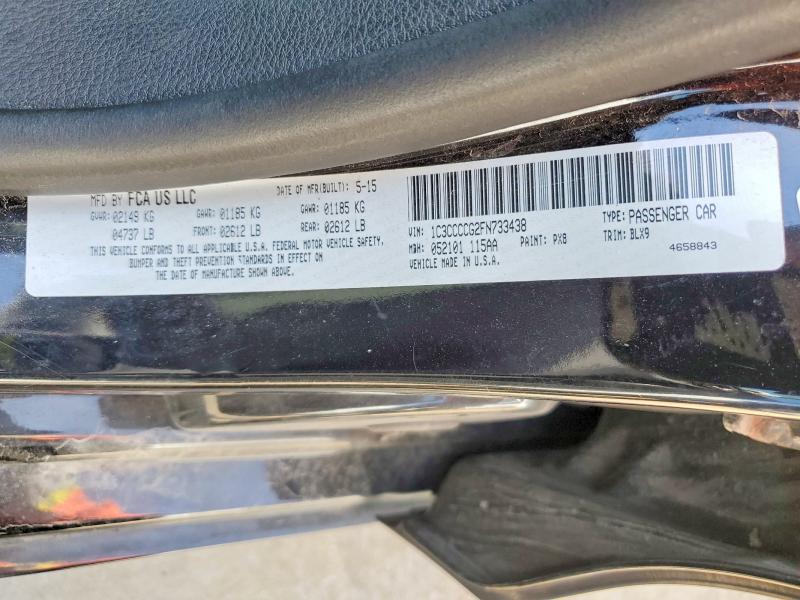Aukcja sprzedaży 2015 Chrysler 200, vin: 1C3CCCCG2FN733438, numer aukcji: 59326666