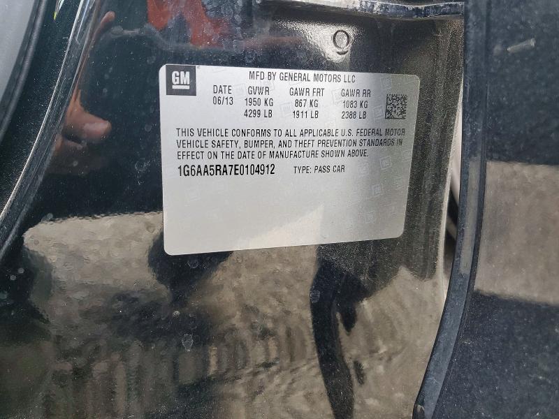 Aukcja sprzedaży 2014 Cadillac Ats, vin: 1G6AA5RA7E0104912, numer aukcji: 59297526