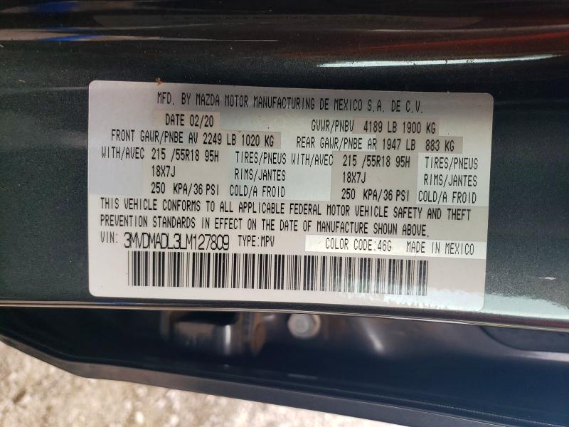 Aukcja sprzedaży 2020 Mazda Cx-30, vin: 3MVDMADL3LM127809, numer aukcji: 60812316