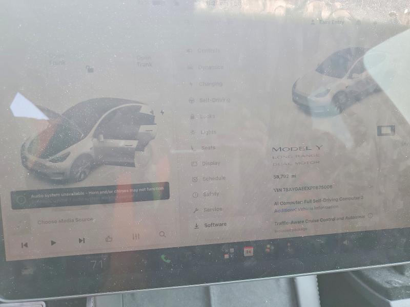 Продажа на аукционе авто 2023 Tesla Model Y, vin: 7SAYGAEEXPF675006, номер лота: 62010276