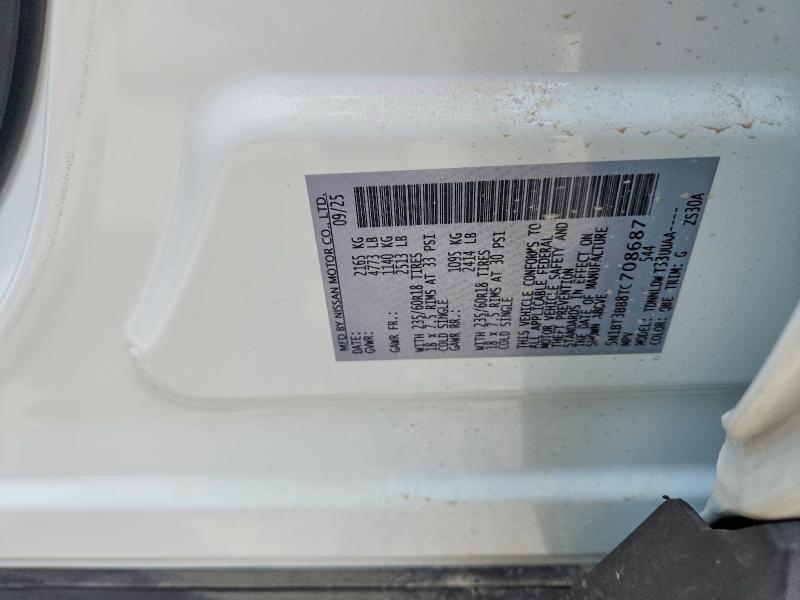 Aukcja sprzedaży 2026 Nissan Rogue, vin: 5N1BT3BB8TC708687, numer aukcji: 62923916