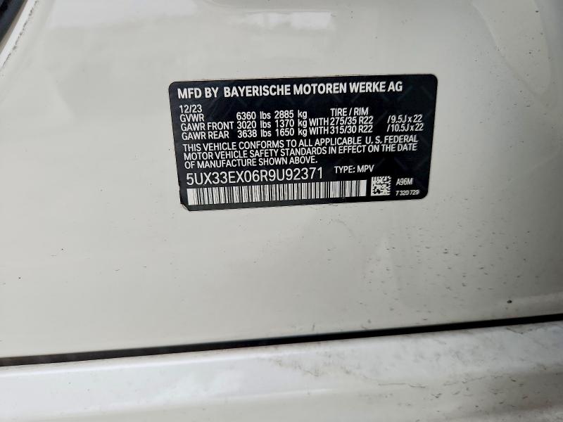 Продажа на аукционе авто 2024 Bmw X6, vin: 5UX33EX06R9U92371, номер лота: 61945716