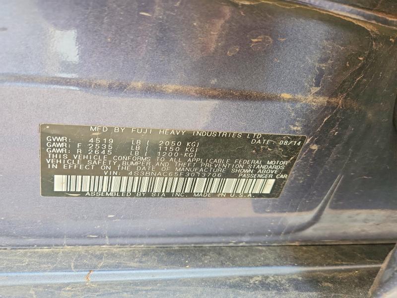 61340416 :رقم المزاد ، 4S3BNAC65F3013706 vin ، 2015 Subaru Legacy مزاد بيع