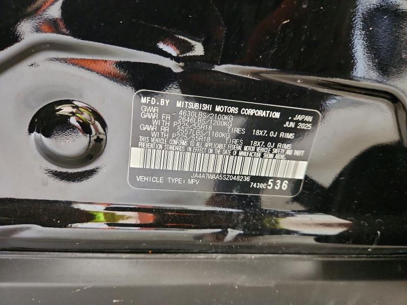 Продажа на аукционе авто 2025 Mitsubishi Eclipse Cross, vin: JA4ATWAA5SZ048236, номер лота: 60083836