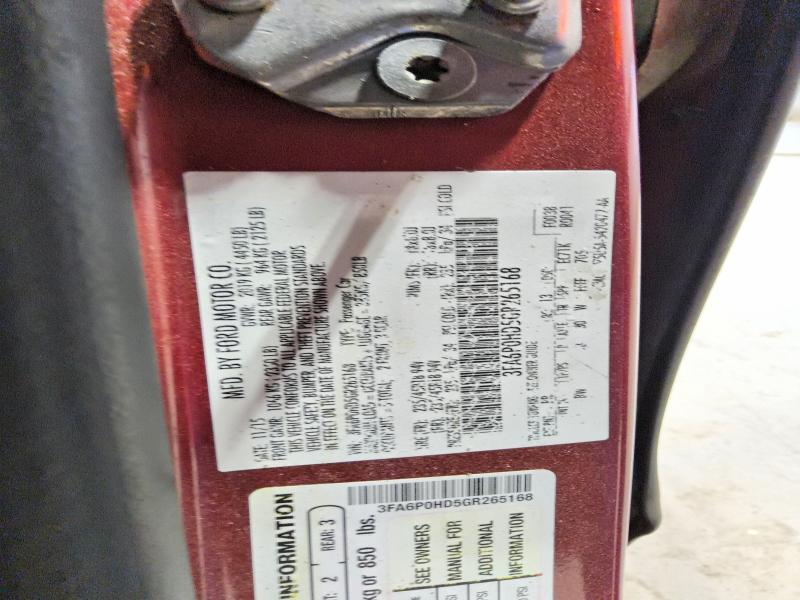 Aukcja sprzedaży 2016 Ford Fusion, vin: 3FA6P0HD5GR265168, numer aukcji: 61411186